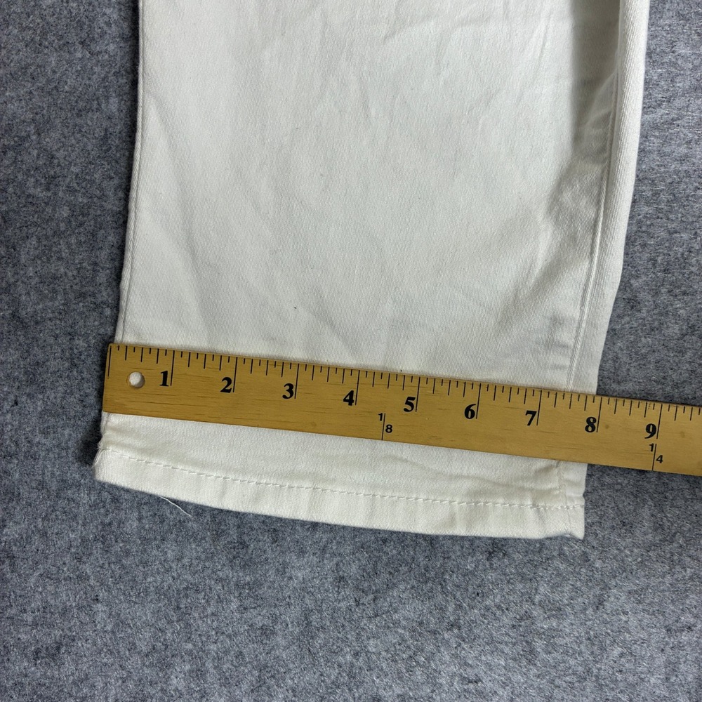 1822 Denim Womens 16 35x17 Capri Jean Shorts White Stretch NWT - Picture 7 of 8
